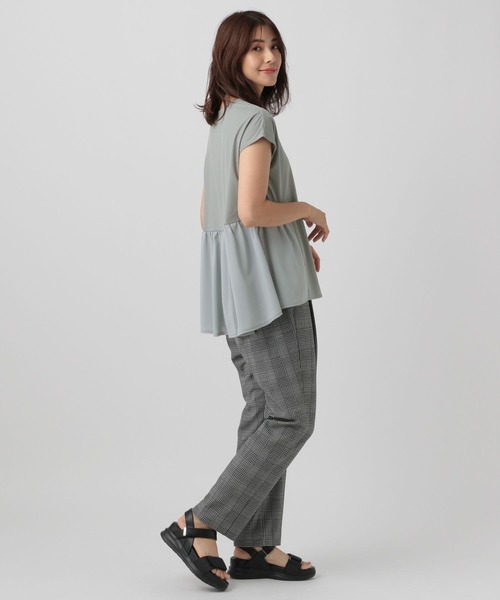 Elura（エルーラ）の「異素材コンビプルオーバー/133650（Tシャツ/カットソー・レディース・ブラック/ホワイト/グリーン系その他・FREE）」の22枚目の写真