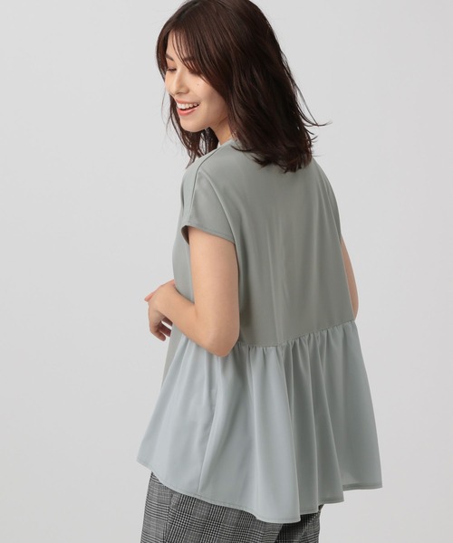 Elura（エルーラ）の「異素材コンビプルオーバー/133650（Tシャツ/カットソー・レディース・ブラック/ホワイト/グリーン系その他・FREE）」の20枚目の写真