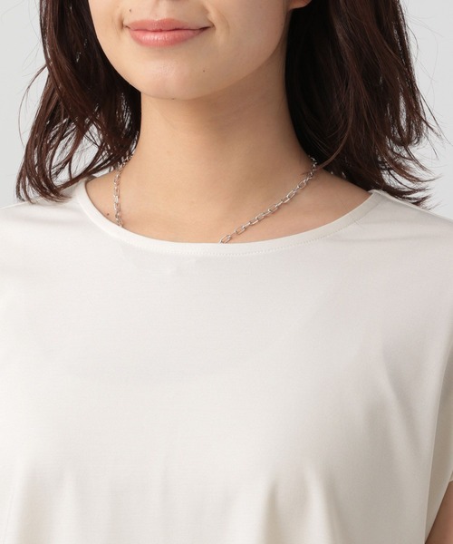 Elura（エルーラ）の「異素材コンビプルオーバー/133650（Tシャツ/カットソー・レディース・ブラック/ホワイト/グリーン系その他・FREE）」の13枚目の写真