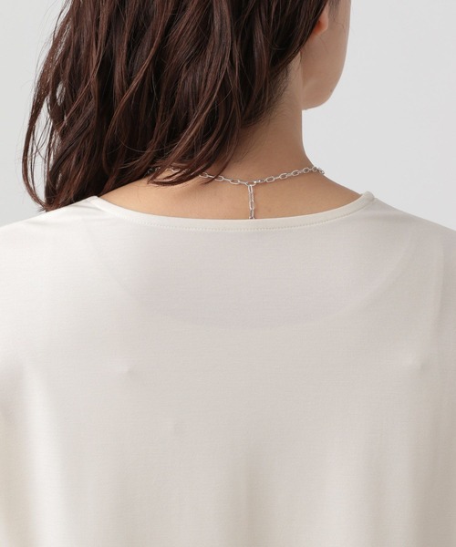 Elura（エルーラ）の「異素材コンビプルオーバー/133650（Tシャツ/カットソー・レディース・ブラック/ホワイト/グリーン系その他・FREE）」の16枚目の写真