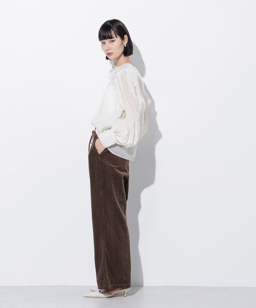 Apo(s)ture(アポスチャー)の「ARIA-004/コーデュロイドロストワイドパンツ(その他パンツ・レディース・ブラック/ベージュ/ブラウン/グリーン・XS/S/M/L/XL)」の22枚目の写真