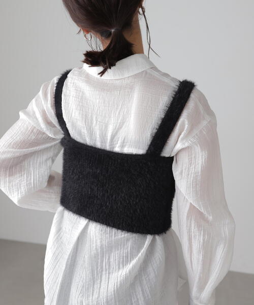 FREE'S MART(フリーズマート)の「◇シャギービスチェ(ベスト・レディース・ブラウン/ブラック/ホワイト・FREE)」の17枚目の写真