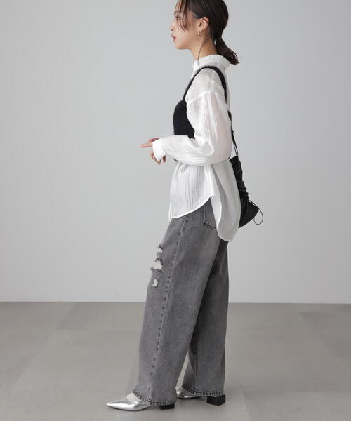 FREE'S MART(フリーズマート)の「◇シャギービスチェ(ベスト・レディース・ブラウン/ブラック/ホワイト・FREE)」の20枚目の写真