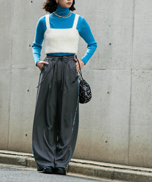 FREE'S MART(フリーズマート)の「◇シャギービスチェ(ベスト・レディース・ブラウン/ブラック/ホワイト・FREE)」の4枚目の写真