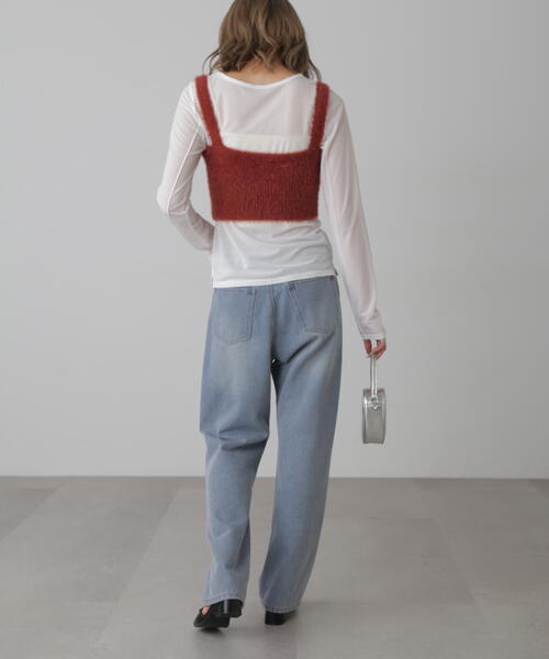 FREE'S MART(フリーズマート)の「◇シャギービスチェ(ベスト・レディース・ブラウン/ブラック/ホワイト・FREE)」の12枚目の写真