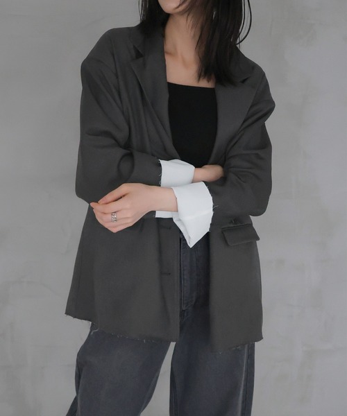 【セール】カットオフテーラージャケット（テーラードジャケット）｜LIAN（リアン）