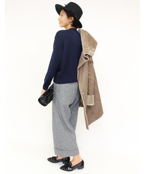 mystic(ミスティック)の「【予約限定★ニットプレゼント】フードムートンコート(ムートンコート・レディース・ブラウン/モカ/キャメル・FREE)」の19枚目の写真