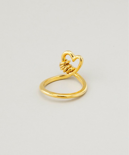 LAPUIS（ラピュイ）の「LAPUIS(ラピュイ) Line Coil Heart ring（リング・レディース・マルチ/ゴールド・11号/13号）」の4枚目の写真