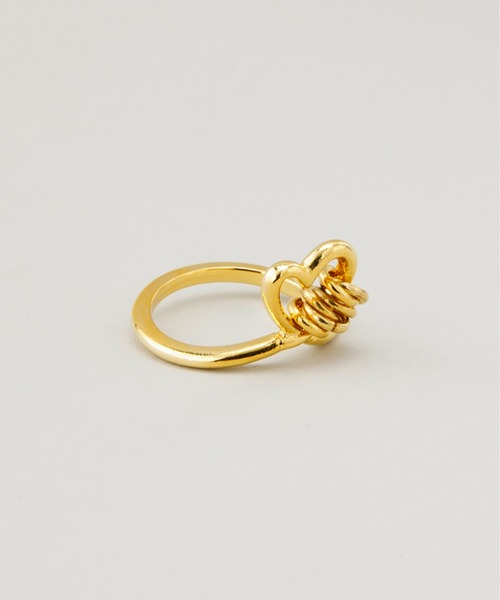 LAPUIS（ラピュイ）の「LAPUIS(ラピュイ) Line Coil Heart ring（リング・レディース・マルチ/ゴールド・11号/13号）」の3枚目の写真