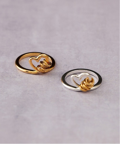 LAPUIS（ラピュイ）の「LAPUIS(ラピュイ) Line Coil Heart ring（リング・レディース・マルチ/ゴールド・11号/13号）」の10枚目の写真