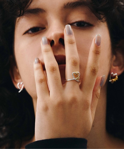 LAPUIS（ラピュイ）の「LAPUIS(ラピュイ) Line Coil Heart ring（リング・レディース・マルチ/ゴールド・11号/13号）」の9枚目の写真