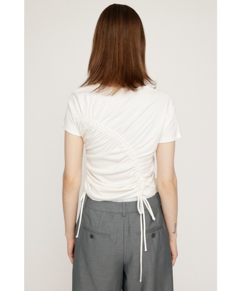 tシャツ ドロストギャザーコンパクトカットソー レディース SLY（スライ）の「【再入荷】DROST GATHER COMPACT TOPS