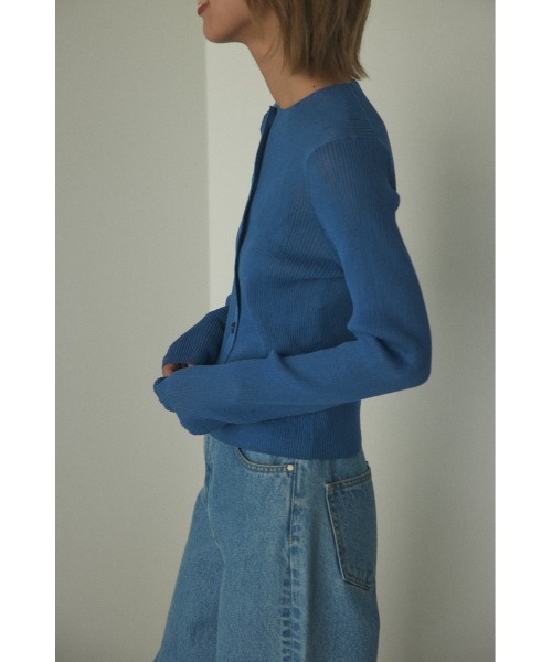 BLACK BY MOUSSY シアーニットカーディガン BLACK BY MOUSSY（ブラックバイマウジー）の「sheer knit