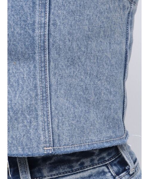 EVRIS（エヴリス）の「ジップデニムビスチェ（キャミソール・レディース・ブラック/ブルー・FREE）」の19枚目の写真