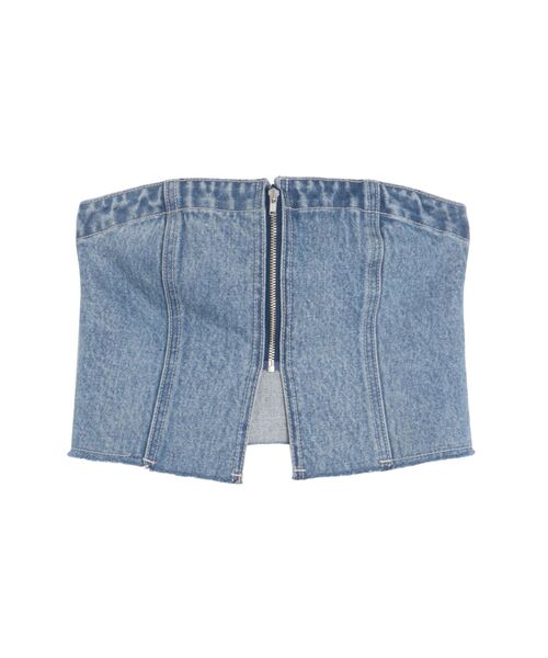 EVRIS（エヴリス）の「ジップデニムビスチェ（キャミソール・レディース・ブラック/ブルー・FREE）」の13枚目の写真