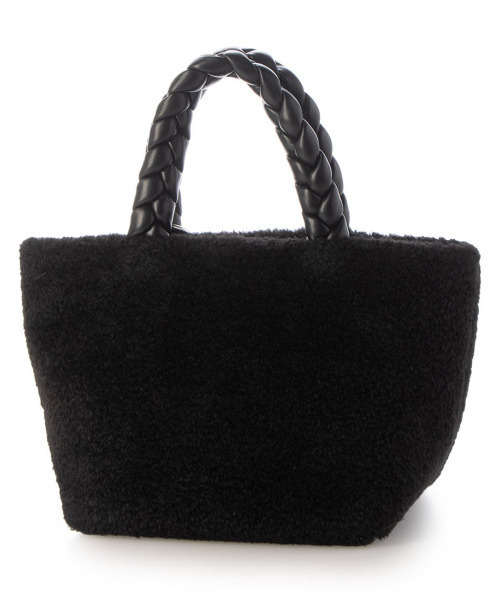 cache cache（カシュ カシュ）の「カシュカシュ cachecache / ブレイドハンドルボアミニトート（トートバッグ・レディース・グレー/アイボリー/ブラック・FREE）」の16枚目の写真