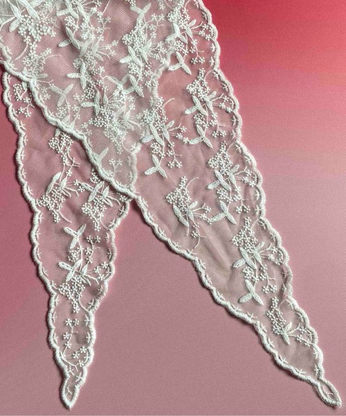 WEGO（ウィゴー）の「WEGO/花柄レーススカーフ（バンダナ/スカーフ