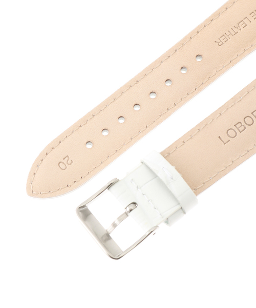 HIROB(ヒロブ)の「LOBOR WHITE STRAP 20mm(SILVER)(アナログ腕時計・レディース・シルバー・FREE)」の4枚目の写真