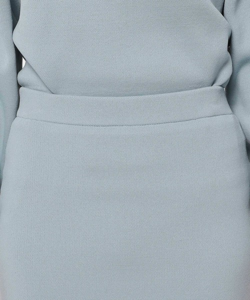 mysty woman（ミスティウーマン）の「ソフトタッチナローニットスカート 152985（スカート・レディース・ブラック/オフホワイト/ブルー・FREE）」の14枚目の写真