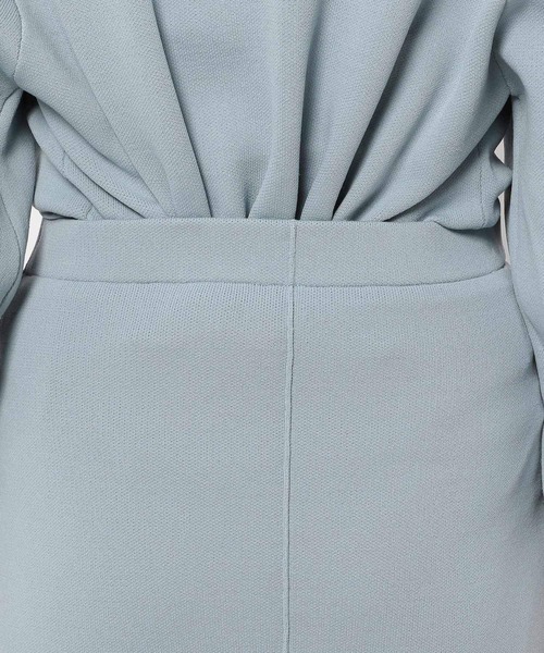 mysty woman（ミスティウーマン）の「ソフトタッチナローニットスカート 152985（スカート・レディース・ブラック/オフホワイト/ブルー・FREE）」の16枚目の写真