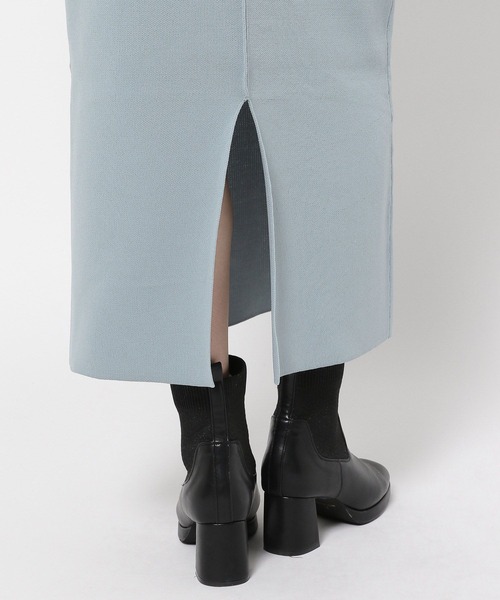 mysty woman（ミスティウーマン）の「ソフトタッチナローニットスカート 152985（スカート・レディース・ブラック/オフホワイト/ブルー・FREE）」の17枚目の写真