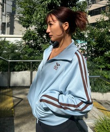 ROXY | 【ZOZO限定アイテム】NOSTALGIC 90'S/ロキシーショート丈ダブルジップアップスタンドカラーラインスウェット(スウェット)