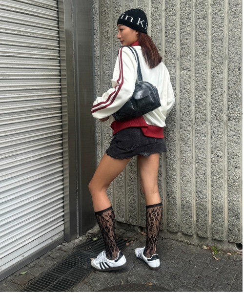 ROXY（ロキシー）の「【ZOZO限定アイテム】NOSTALGIC 90'S/ロキシーショート丈ダブルジップアップスタンドカラーラインスウェット（スウェット・レディース・ミント/オレンジ/ブラック・SMALL/X-LARGE）」の20枚目の写真