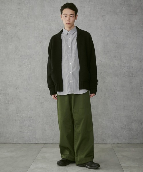 THE STANDARD（ザスタンダード）の「THE STANDARD/サイドスリットコンバットパンツ（カーゴパンツ・メンズ・オリーブ/ブラック・LARGE/MEDIUM）」の17枚目の写真