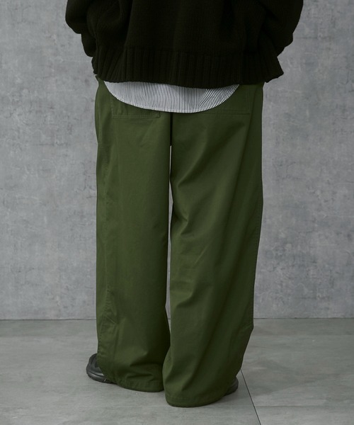 THE STANDARD（ザスタンダード）の「THE STANDARD/サイドスリットコンバットパンツ（カーゴパンツ・メンズ・オリーブ/ブラック・LARGE/MEDIUM）」の14枚目の写真