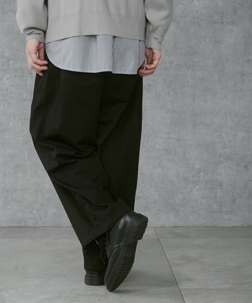 THE STANDARD（ザスタンダード）の「THE STANDARD/サイドスリットコンバットパンツ（カーゴパンツ・メンズ・オリーブ/ブラック・LARGE/MEDIUM）」の7枚目の写真