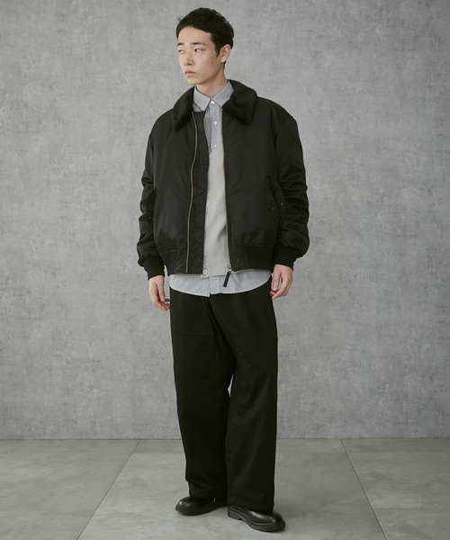 THE STANDARD（ザスタンダード）の「THE STANDARD/サイドスリットコンバットパンツ（カーゴパンツ・メンズ・オリーブ/ブラック・LARGE/MEDIUM）」の11枚目の写真