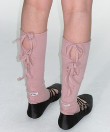nomnom（ノムノム）の「【CRANK】KNIT RIBBON LEG WARMERS（ソックス/靴下）」