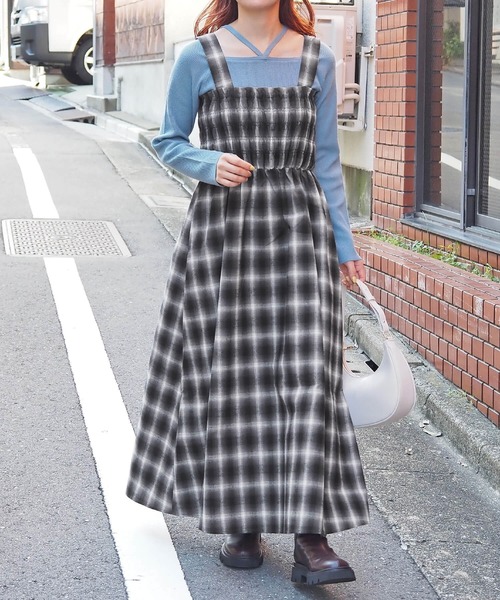 TORY BURCH ランウェイ シルクジャージーとろみワンピース シルクジャージーミドルワンピース | maison TOMORROWLAND