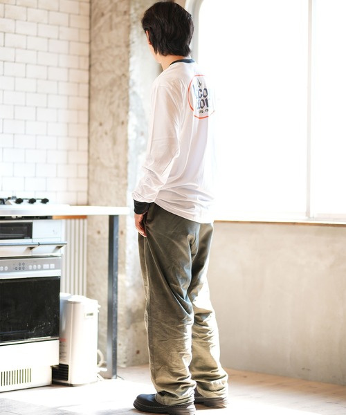 VOLCOM（ボルコム）の「VOLCOM/ボルコム 長袖Tシャツ/ロンT バックプリント COGNAC A3632404（Tシャツ/カットソー・メンズ・ホワイト/ブラック・L/XL/S/M）」の10枚目の写真