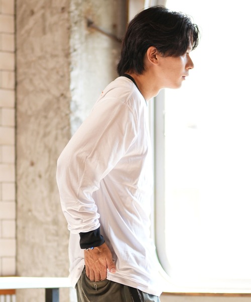 VOLCOM（ボルコム）の「VOLCOM/ボルコム 長袖Tシャツ/ロンT バックプリント COGNAC A3632404（Tシャツ/カットソー・メンズ・ホワイト/ブラック・L/XL/S/M）」の8枚目の写真