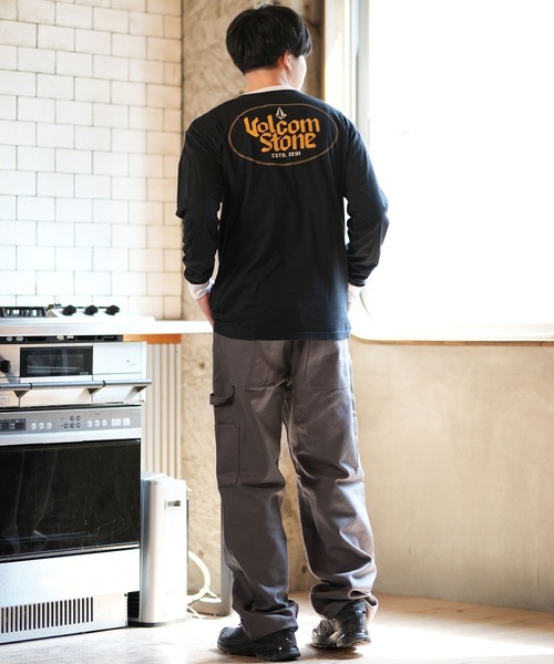 VOLCOM（ボルコム）の「VOLCOM/ボルコム 長袖Tシャツ/ロンT バックプリント COGNAC A3632404（Tシャツ/カットソー・メンズ・ホワイト/ブラック・L/XL/S/M）」の18枚目の写真