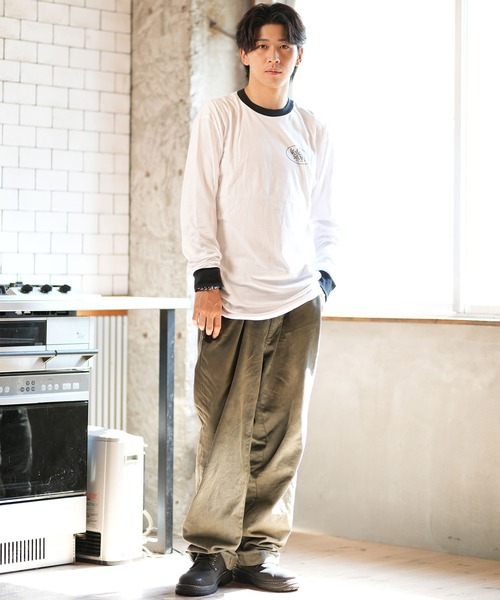 VOLCOM（ボルコム）の「VOLCOM/ボルコム 長袖Tシャツ/ロンT バックプリント COGNAC A3632404（Tシャツ/カットソー・メンズ・ホワイト/ブラック・L/XL/S/M）」の9枚目の写真