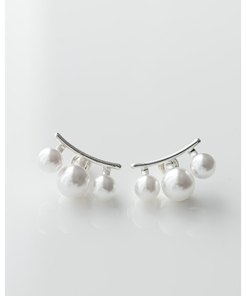 セール】3連パールミニピアス（ピアス（両耳用））｜ChooMia（チュミア