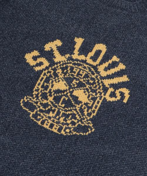 ITEMS URBANRESEARCH(アイテムズ アーバンリサーチ)の「カレッジロゴ モール クルーネック ニット(ニット/セーター・メンズ・ベージュ/マスタード/ネイビー/ブラック・MEDIUM/LARGE)」の17枚目の写真