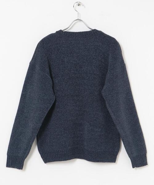 ITEMS URBANRESEARCH(アイテムズ アーバンリサーチ)の「カレッジロゴ モール クルーネック ニット(ニット/セーター・メンズ・ベージュ/マスタード/ネイビー/ブラック・MEDIUM/LARGE)」の18枚目の写真