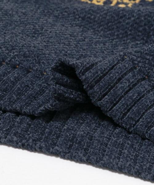 セール】カレッジロゴ モール クルーネック ニット（ニット/セーター