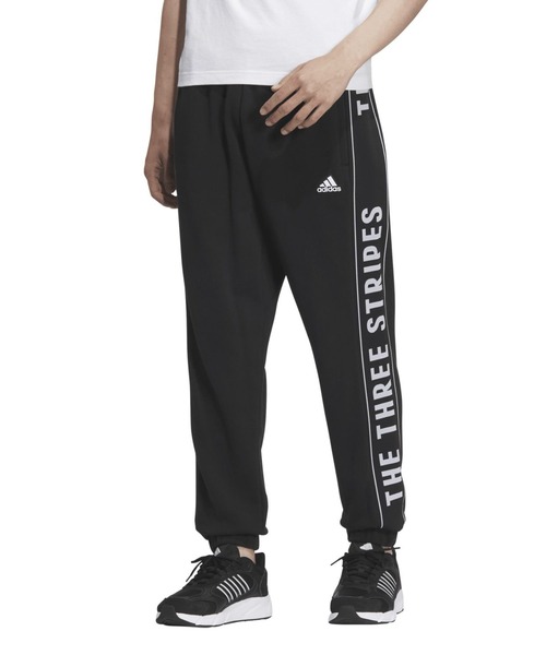 adidas(アディダス)の「アディダス adidas ワーディングパック ルーズフィット フレンチテリー カフパンツ(スウェットパンツ・メンズ・ネイビー/ブラック・S/M/L/LL/3L)」の2枚目の写真