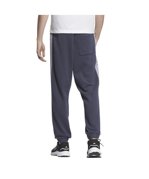 adidas(アディダス)の「アディダス adidas ワーディングパック ルーズフィット フレンチテリー カフパンツ(スウェットパンツ・メンズ・ネイビー/ブラック・S/M/L/LL/3L)」の3枚目の写真