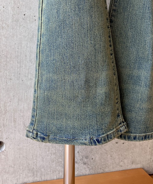 meJane(ミージェーン)の「ヴィンテージ加工 セミフレアデニムパンツ(デニムパンツ・レディース・ダークブルー・L/M/S)」の15枚目の写真