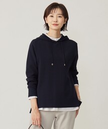 J.PRESS Ladies（J.プレス レディス）の「【洗える】HOODIE ニット パーカー（パーカー）」