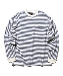 BEAMS PLUS | インレイ ストライプ ポケット Tシャツ(Tシャツ/カットソー)