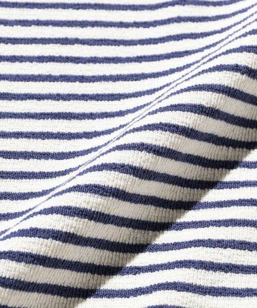 BEAMS PLUS（ビームスプラス）の「インレイ ストライプ ポケット Tシャツ（Tシャツ/カットソー・メンズ・オフホワイト/ネイビー・XL/L/M/S/XX-LARGE）」の17枚目の写真