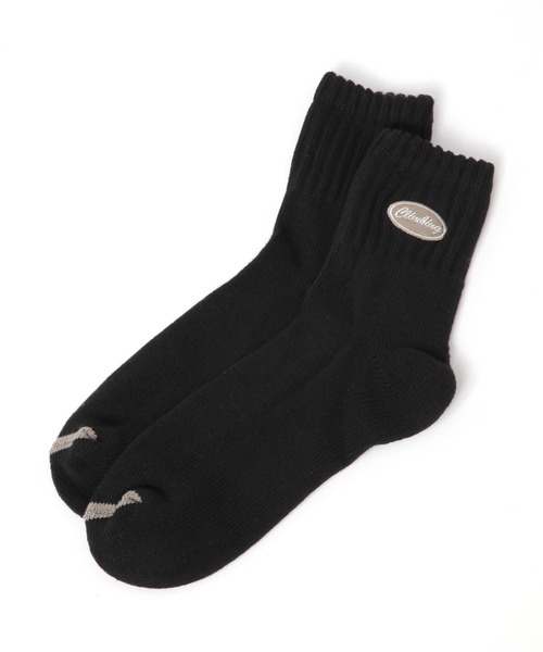 niko and...（ニコアンド）の「オーバル刺しゅうソックス（ソックス/靴下・メンズ・ホワイト/アイボリー/ブラック・FREE）」の2枚目の写真