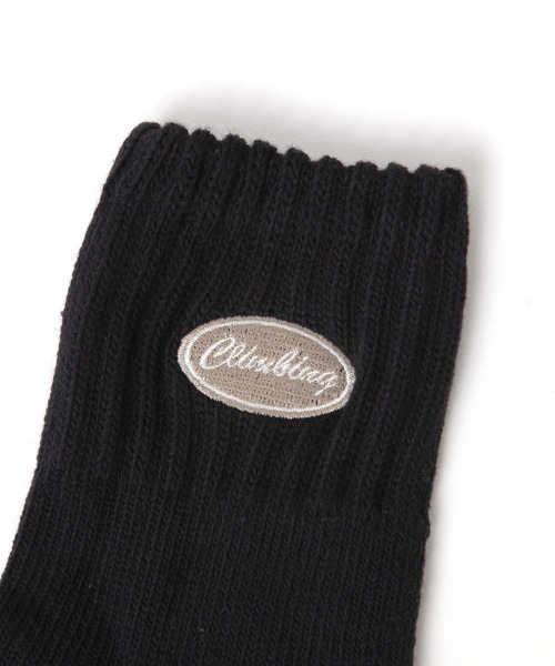 niko and...（ニコアンド）の「オーバル刺しゅうソックス（ソックス/靴下・メンズ・ホワイト/アイボリー/ブラック・FREE）」の4枚目の写真