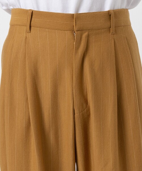 KANEMASA PHIL.（カネマサフィル）の「【KANEMASA PHIL./カネマサフィル】36G Wool Stripe Easy Trousers（その他パンツ・メンズ・キャメル・L）」の5枚目の写真